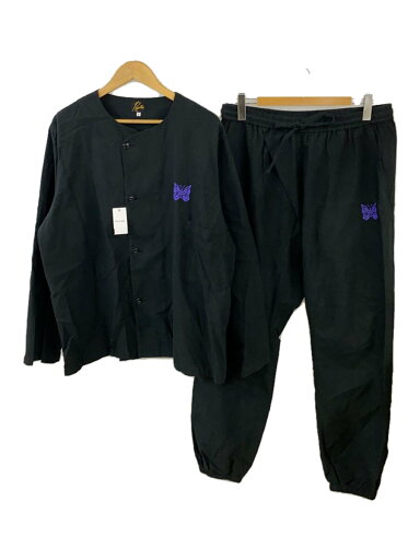 【中古】Needles◆セットアップ/L/コットン/BLK/無地/NS239SH/NS239PT/パジャマ上下セット【メンズウェア】 【中古】Needles◆セットアップ/L/コットン/BLK/無地/NS239SH/NS239PT/パジャマ上下セット【メンズウェア】
