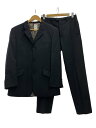 【中古】PS Paul Smith◆ピーエスポールスミス/スーツ/38/ウール/BLK/無地/ブラック/セットアップ【メンズウェア】