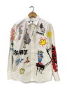 【中古】DSQUARED2◆22SS/YANKEE DOODLE/長袖シャツ/42/コットン/WHT/S74DM0594【メンズウェア】(4)