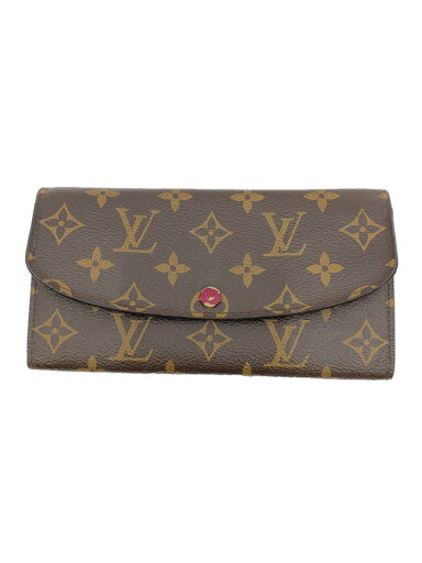 【中古】LOUIS VUITTON◆ポルト・フォイユ・エミリー_モノグラム・キャンバス_BRW_フューシャ/PVC/BRW/メンズ【服飾雑貨他】 【中古】LOUIS VUITTON◆ポルト・フォイユ・エミリー_モノグラム・キャンバス_BRW_フューシャ/PVC/BRW/メンズ【服飾雑貨他】