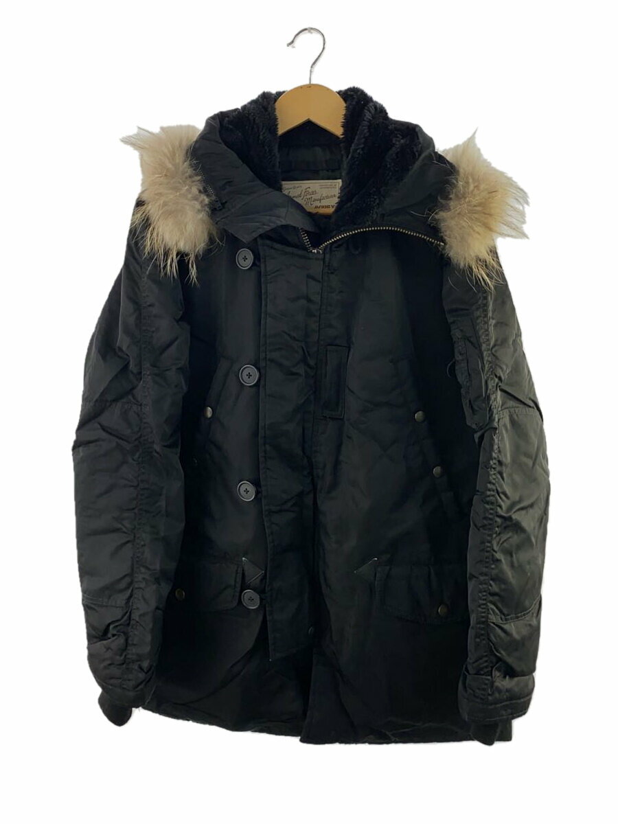【中古】AVIREX◆フライトジャケット/L/ナイロン/BLK/6152145【メンズウェア】
