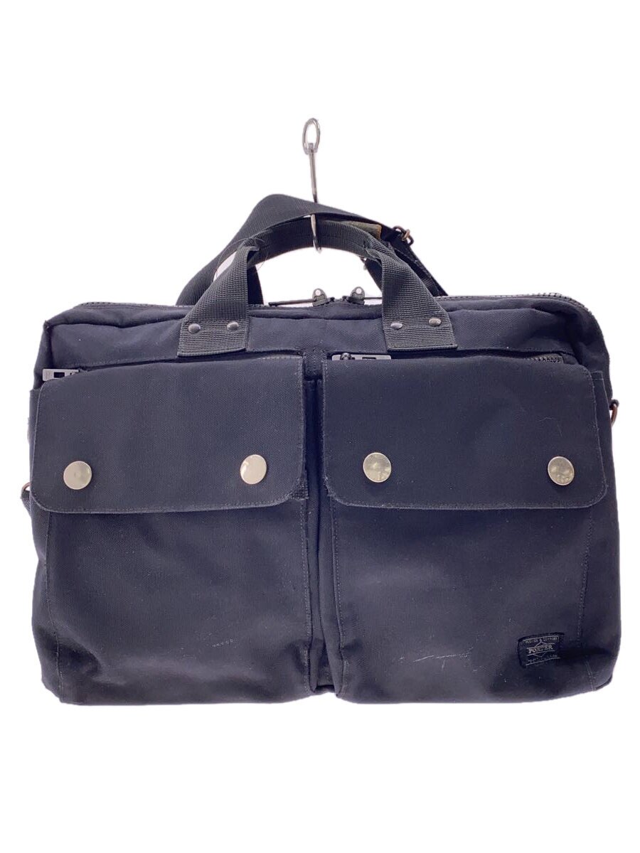 Attache Case - 【中古】PORTER◆ANGLE/ブリーフケース/--/BLK・変色/着色あり【バッグ】