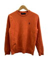 【中古】POLO RALPH LAUREN◆ニット・セーター(厚手)/M/ウール/ORN/無地//【メンズウェア】
