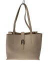 【中古】FURLA◆SOFIA M/トートバッグ/レザー/BEG/8050597105192/汚れ有//【バッグ】