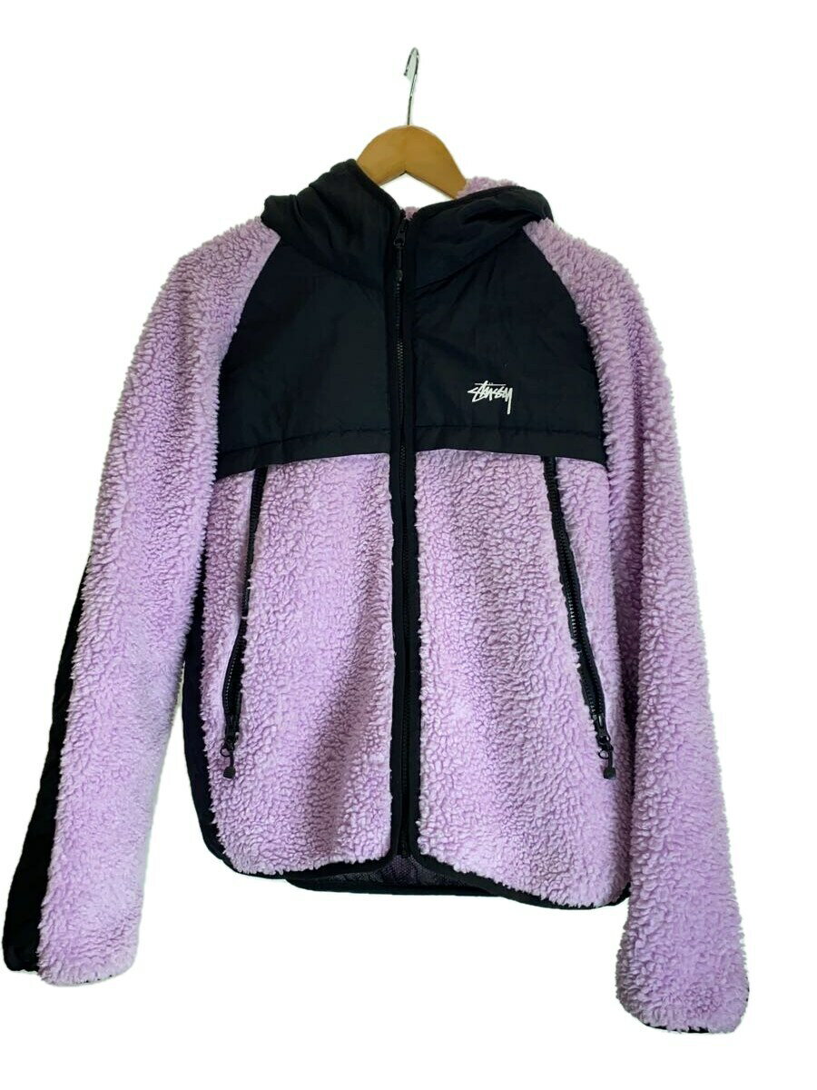 【中古】STUSSY◆SHERPA PANELED HOODED JACKE