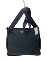 【中古】PRADA◆ショルダーバッグ/--/BLK/無地/ベタツキ【バッグ】(4)
