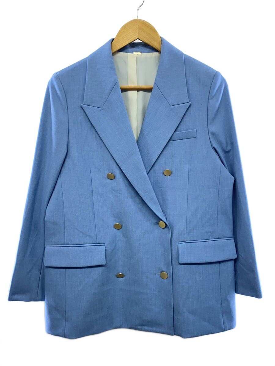 【中古】Mila Owen◆25SS/金釦ダブルブレストロングレザー/one/ポリエステル/BLU/09WFJ251135【レディースウェア】 jumblestore-37745760 2nd STREET 楽天市場店 パッケージ画像