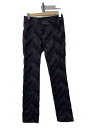 【中古】ISSEY MIYAKE◆ボトム/1/ナイロン/BRD/総柄/IM03FF514【レディースウェア】