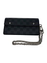 【中古】LOUIS VUITTON◆ポルト・フォイユ・アコルディオン_ダミエ・グラフィット_BLK/PVC/BLK/メンズ【服飾雑貨他】(4)