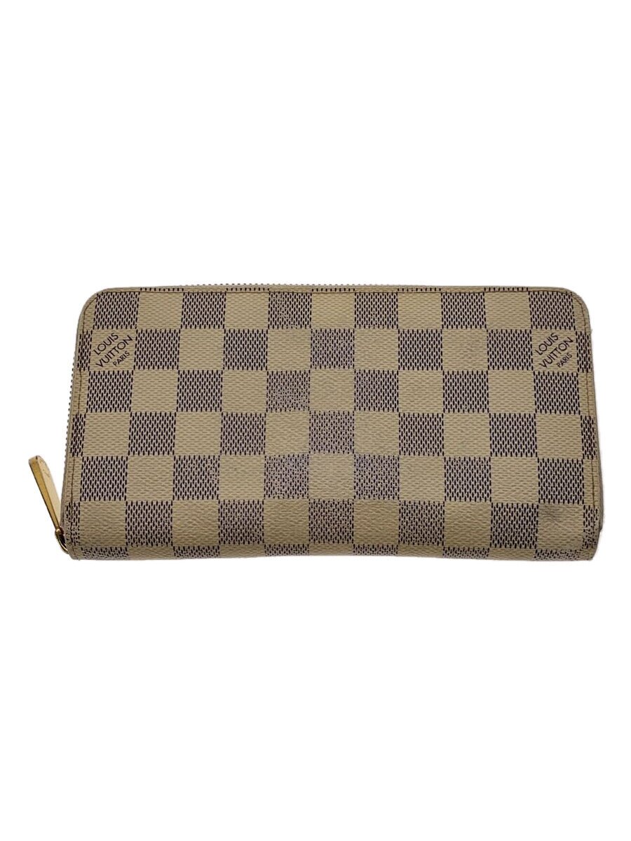 【中古】LOUIS VUITTON◆ジッピー・ウォレット_ダミエ・アズール_WHT/PVC/WHT/レディース【服飾雑貨他】（楽天・2nd STREET 楽天市場店）