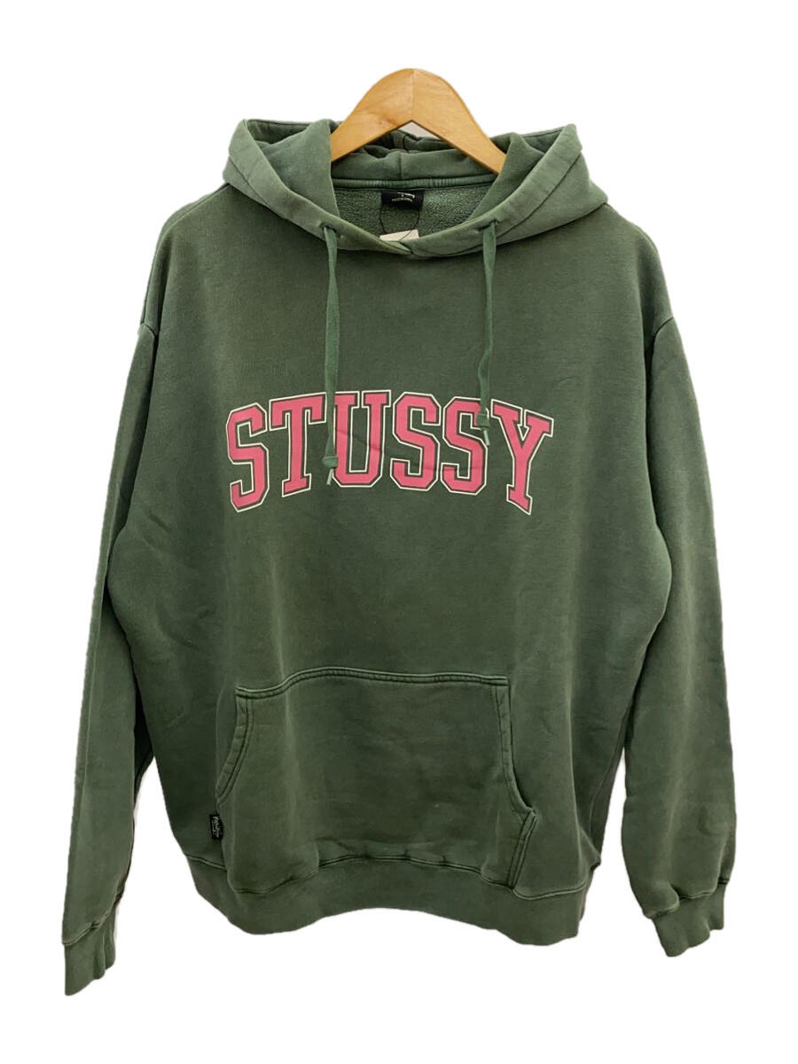 【中古】STUSSY◆パーカー/S/--/GRN【メ