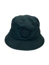 【中古】STONE ISLAND◆バケットハット/M/コットン/BLK/メンズ/801599461【服飾雑貨他】