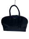 【中古】Samantha Thavasa◆ボストンバッグ/レザー/BLK/無地//【バッグ】