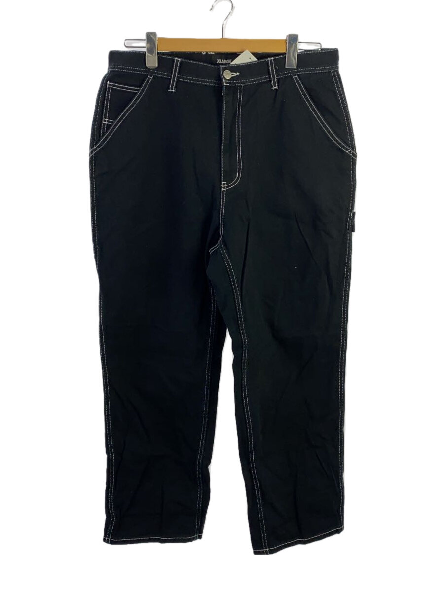 【中古】X-LARGE◆ペインターパンツ/36/コットン/ブラック/ワッペン【メンズウェア】