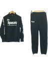 【中古】SPAZIO/セットアップ/ジャージ/スポーツウェアー/M/BLK【スポーツ】