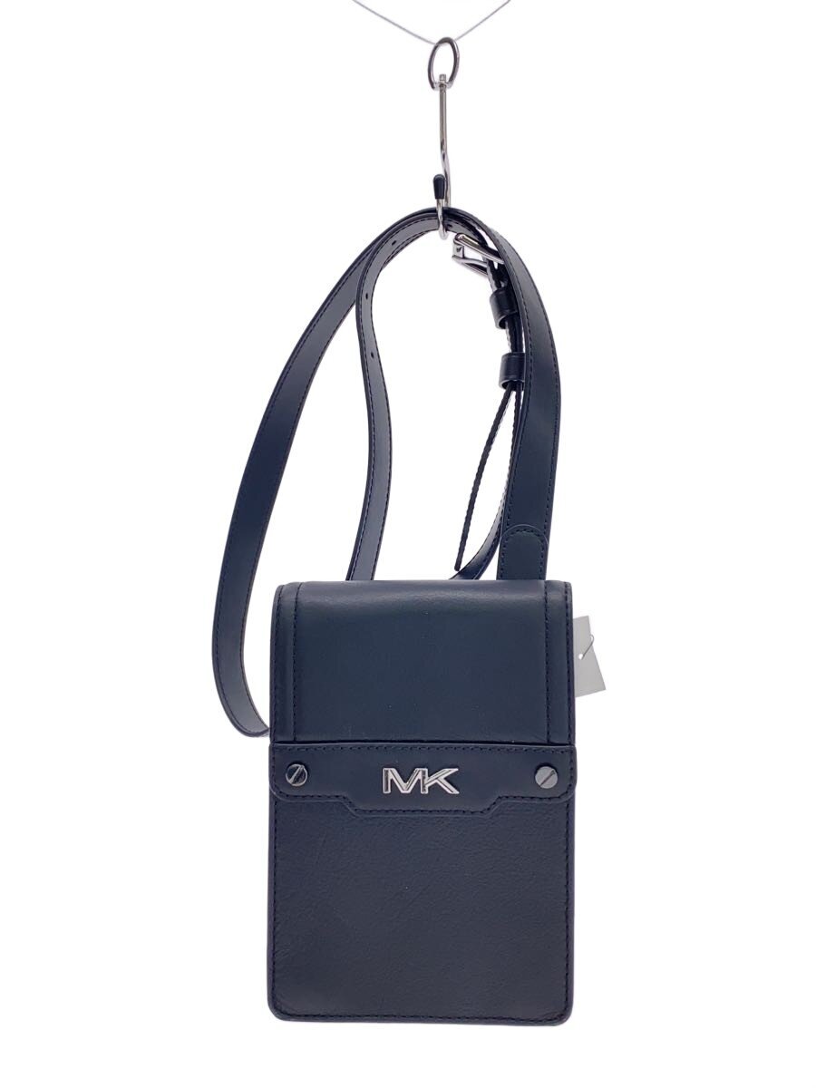 MICHAEL KORS◆23AW/VARICK/ショルダーバッグ/レザー/BLK//