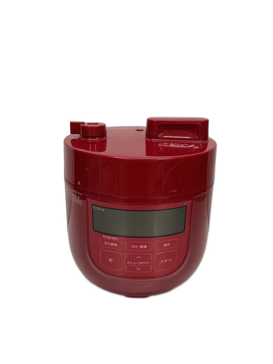 【中古】siroca(Auc Sale)◆電気調理鍋 SP-D131 レッド【家電・ビジュアル・オーディオ】