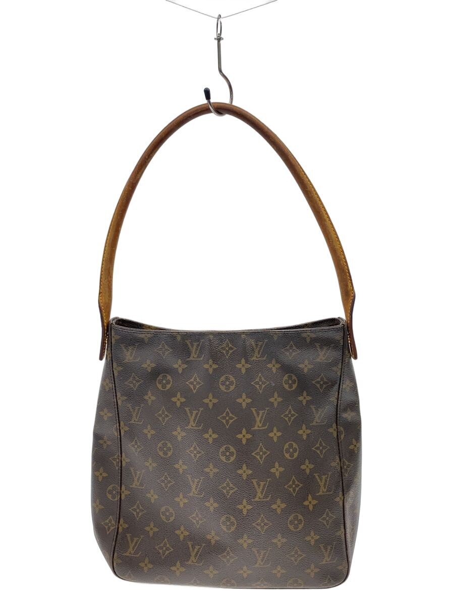 LOUIS VUITTON◆ルーピングGM_モノグラム・キャンバス/PVC/BRW
