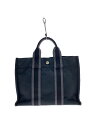 【中古】HERMES◆ハンドバッグ/コットン/BLK【バッグ】(4)