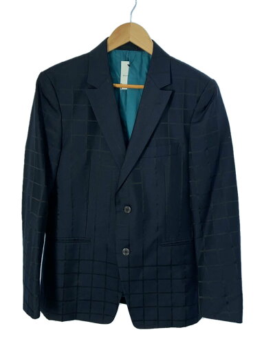 【中古】ISSEY MIYAKE◆15AW/テーラードジャケット/2/ウール/NVY/格子柄【メンズウェア】 【中古】ISSEY MIYAKE◆15AW/テーラードジャケット/2/ウール/NVY/格子柄【メンズウェア】