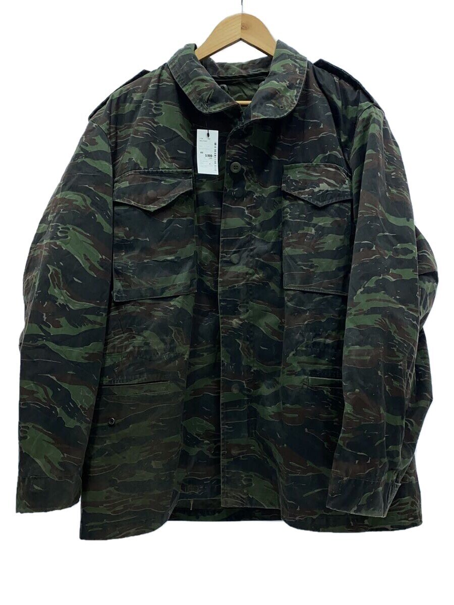【中古】MILITARY◆ミリタリージャケット/L/ポリエステル/KHK/カモフラ【メンズウェア】