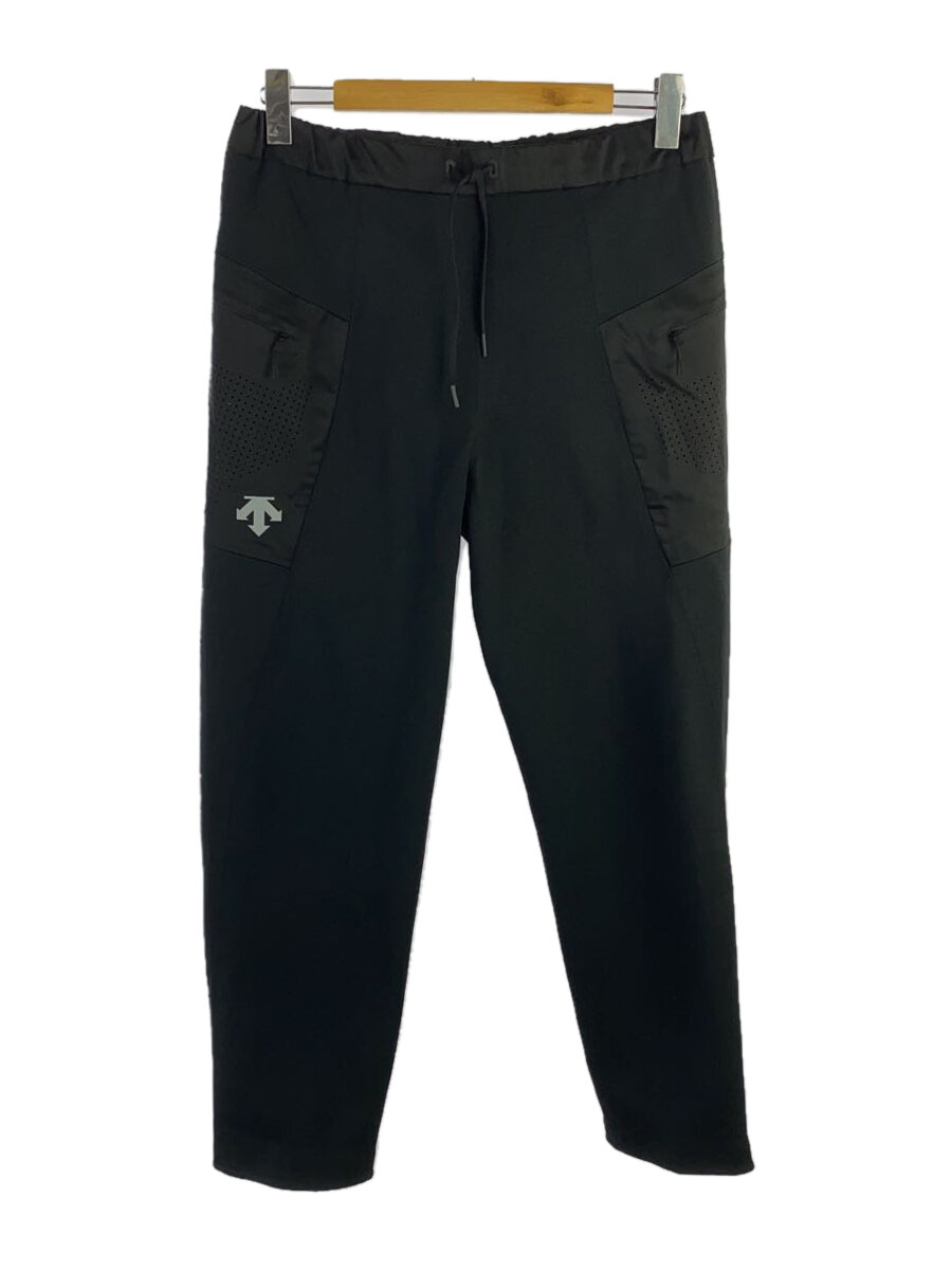 【中古】DESCENTE◆ExcDRY PANTS/L/ポリエステル/BLK/無地/DNMXGG10【メンズウェア】