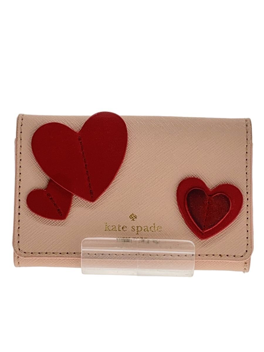 【中古】kate spade new york◆キーケース/PVC/ピンク/レディース/汚れ有//【服飾雑貨他】