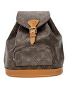 【中古】LOUIS VUITTON◆1)ミニ・モンスリ_モノグラム・キャンバス_BRW/PVC/BRW【バッグ】(4)