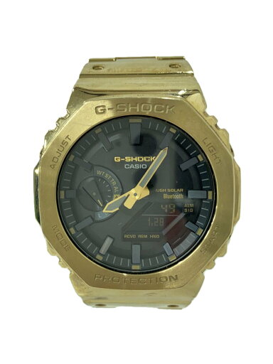 【中古】CASIO◆ソーラー腕時計/デジアナ/ステンレス/BLK/GLD/GM-B2100【服飾雑貨他】 【中古】CASIO◆ソーラー腕時計/デジアナ/ステンレス/BLK/GLD/GM-B2100【服飾雑貨他】