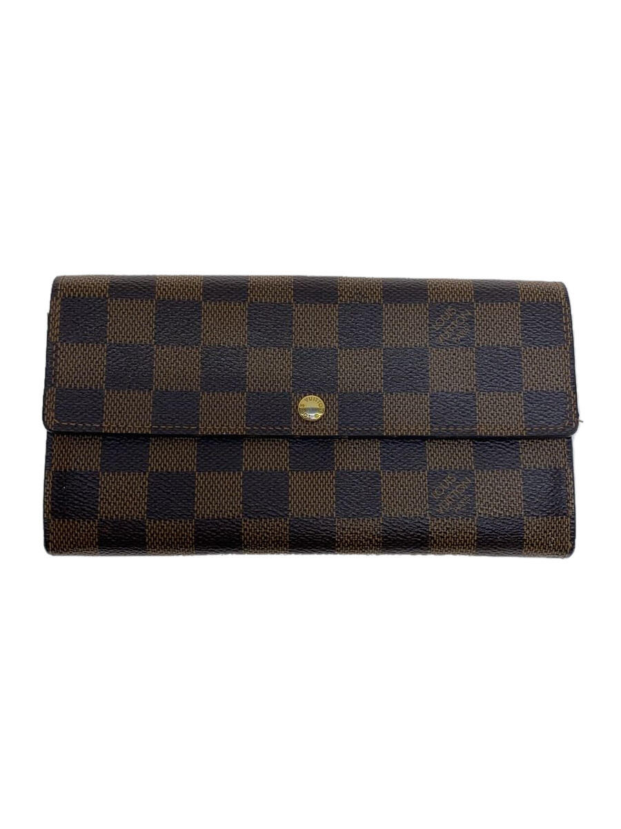 【中古】LOUIS VUITTON◆1)ポルト・フォイユ・サラ_モノグラム・キャンバス_BRW/PVC/BRW/メンズ【服飾雑貨他】(4)