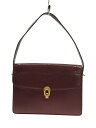 【中古】CELINE◆ショルダーバッグ/レザー/BRD【バッグ】