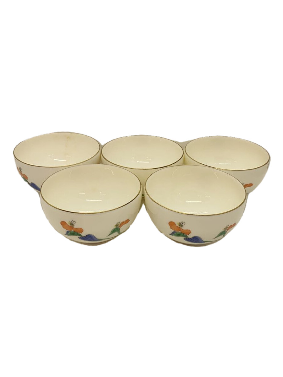 【中古】深川製磁◆湯呑/5点セット/WHT/有田焼//【キッチン用品】