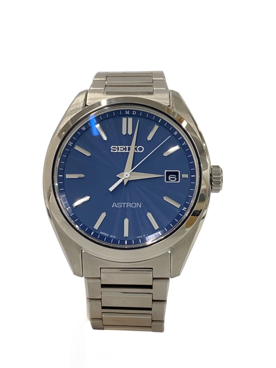 【ブランド】SEIKO 【ブランドカナ】セイコー 【型番】 【程度】B 【サイズ】 【メインカラー】ネイビー 【素材・生地】ステンレス 【キーワード】　　　/ 2026/08/15 セカンドストリート松山中央店【2065】【中古】SEIKO◆ASTRON/アストロン/ソーラー腕時計 ブランド SEIKO 型番 カラー ネイビー 柄 素材・生地 ステンレス>色・素材について サイズ >サイズ表示について 実寸（cm） 【腕時計】 ケース縦：4.6 / ケース横：4.2 / 文字盤縦：3.3 / 文字盤横：3.3 / ケースの厚さ：1 / バンド幅：1.8 / 手首周り：18 【その他】 その他サイズ：/ 商品は　セカンドストリート松山中央店の店頭にて販売しております。商品に関するお問合わせは、お電話(TEL:089-911-2251)にて、問合わせ番号：2320656013673をお伝えください。 配送方法やお支払い方法に関するお問い合わせは、サポートセンターまでご連絡をお願いします。 ※お電話の対応は営業時間内のみとなります。お問い合わせフォームでお問い合わせの際はご注文番号をご記入下さい