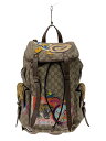 【中古】GUCCI◆リュックサック_GGスプリーム/PVC/BRW/総柄【バッグ】