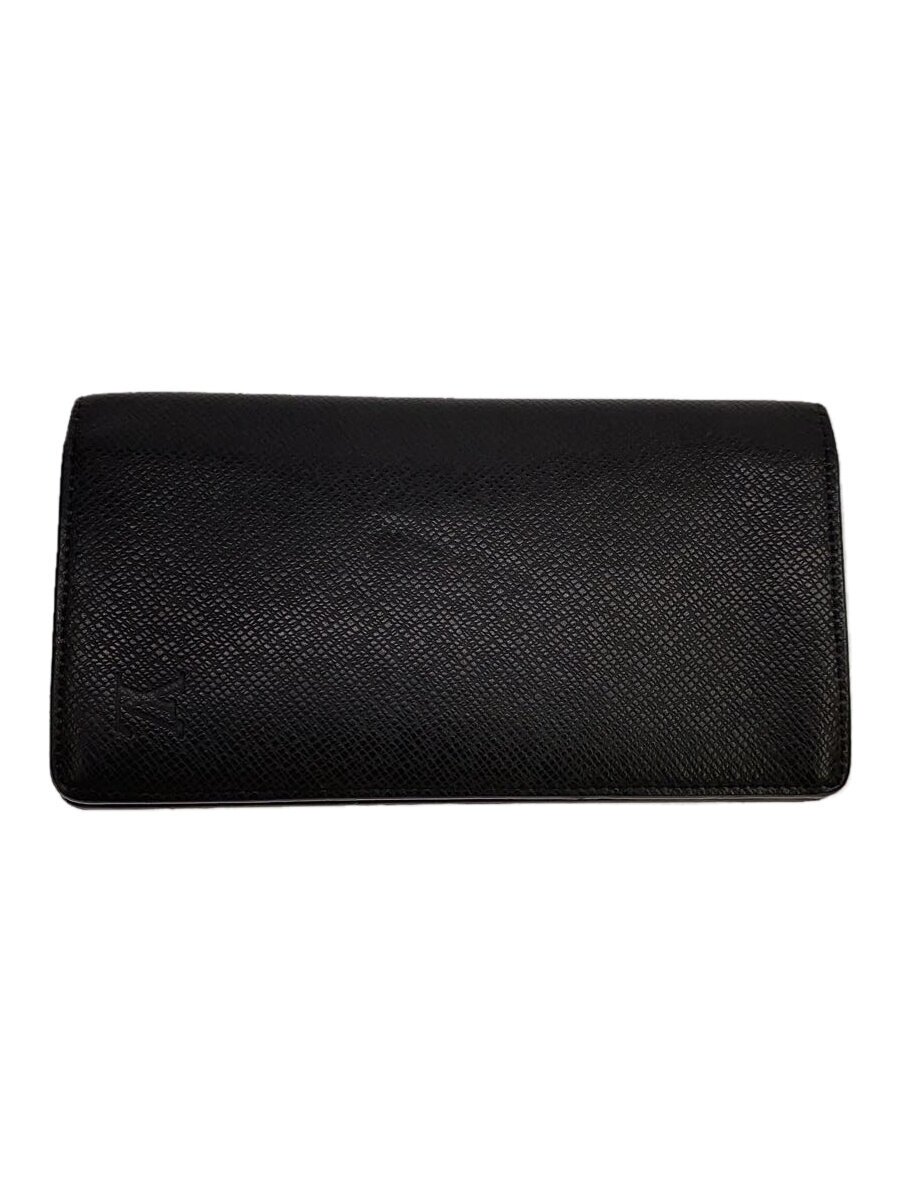 乐天商城 - 【中古】LOUIS VUITTON◆ポルト・フォイユ・ブラザ_タイガ_BLK/牛革/BLK/メンズ//【服飾雑貨他】