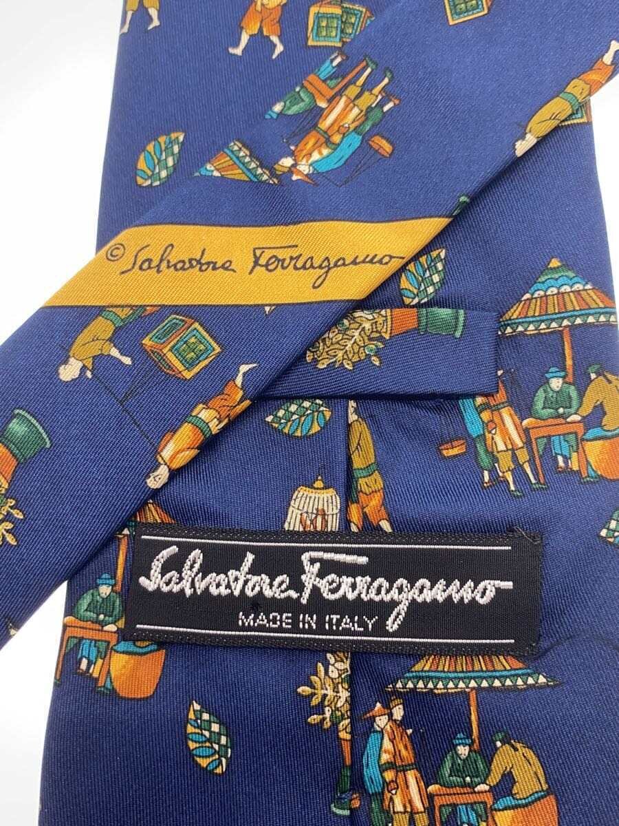 【中古】Salvatore Ferragamo◆ネクタイ/シルク/メンズ【服飾雑貨他】