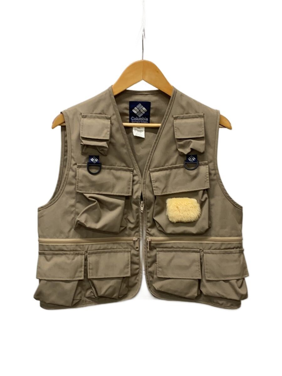 【中古】Columbia◆フィッシングベスト/S/ポリエステル/BEG/1152/Columbia//【メンズウェア】