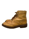 【中古】Tricker’s◆レースアップブーツ/US8.5/ウイングチップ/CML/レザー/72508//【シューズ】(4)