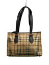 【中古】BURBERRY◆トートバッグ/PVC/BRW/チェック【バッグ】