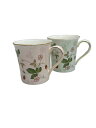 【中古】WEDGWOOD◆WILD STRAWBERRY/マグカップ/ペア/洋食器その他/2点セット【キッチン用品】