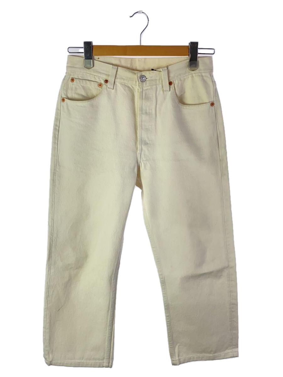 【中古】Levi’s◆ストレートパンツ/30/コットン/WHT/無地/501-0651【メンズウェア】