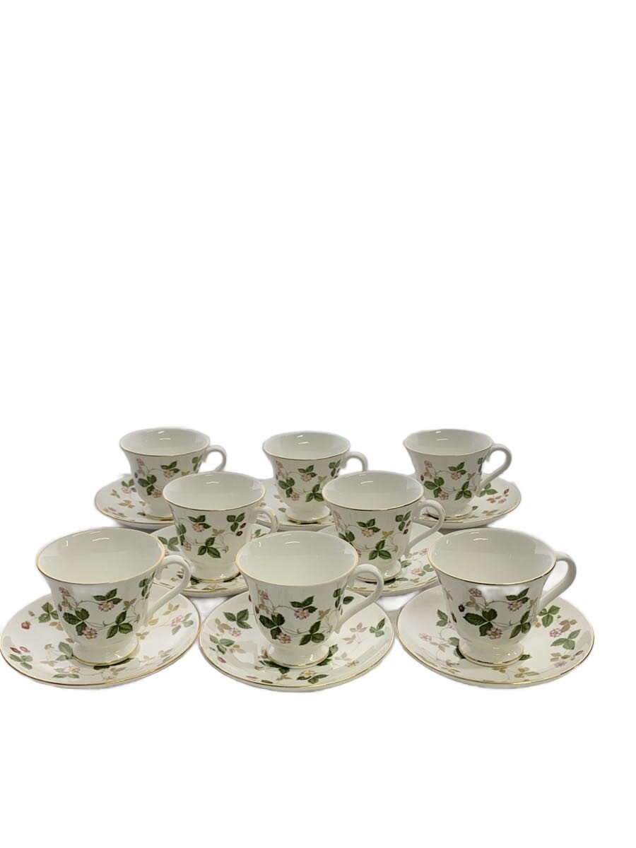 【中古】WEDGWOOD◆カップ&ソーサー/8点セット/WHT【キッチン用品】