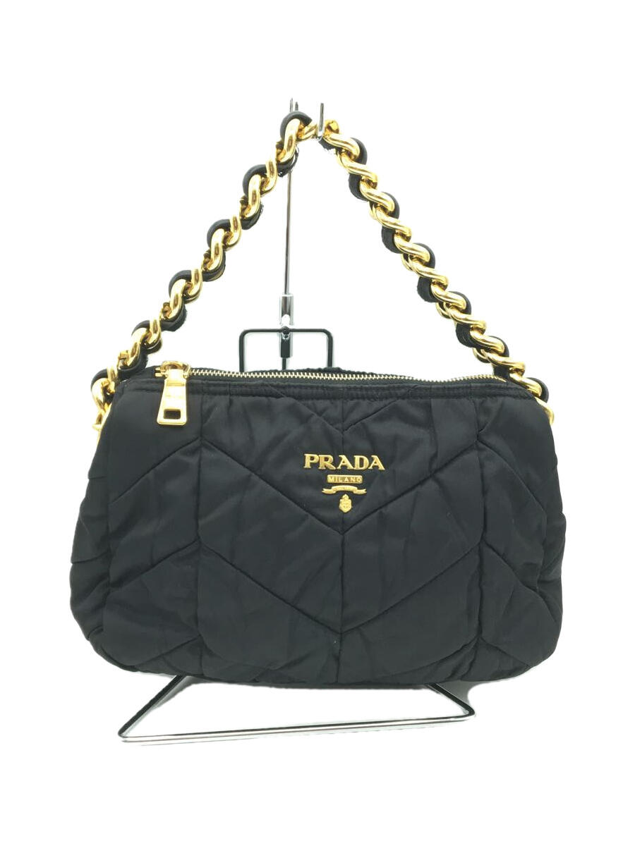 【中古】PRADA◆ハンドバッグ/--/BLK/698480【バッグ】