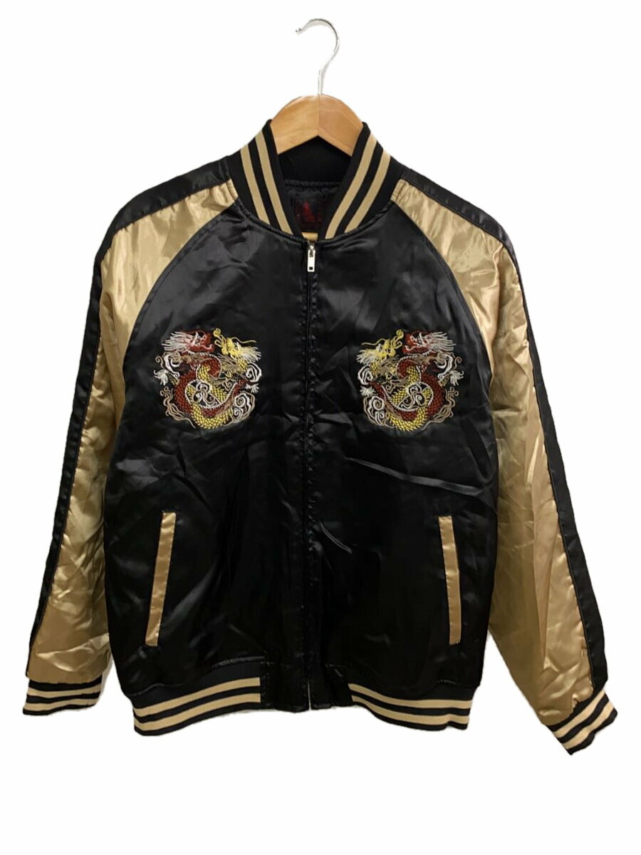 【中古】一心如鏡◆スカジャン/L/ポリエステル/BLK/84112【メンズウェア】