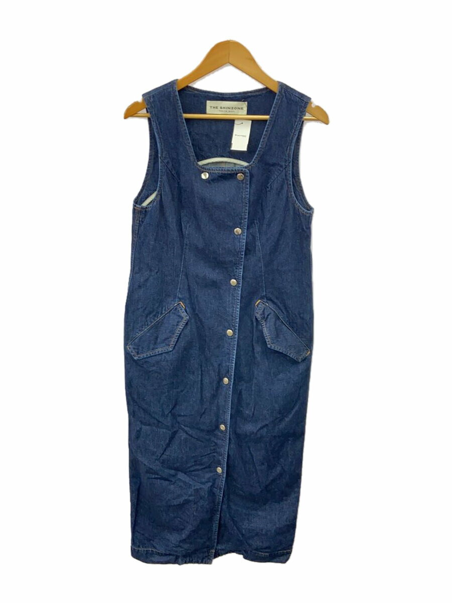 【中古】The Shinzone◆DENIM SLEEVE LESS DRESS/36/デニム/IDG/20SMSOP57【レディースウェア】