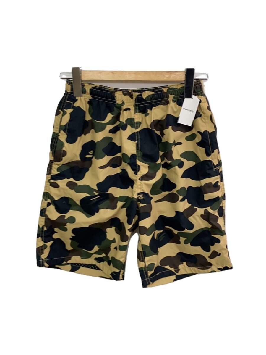 【中古】A BATHING APE◆ショートパンツ/M/ポリエステル/マルチカラー/カモフラ/001SPE301005X//【メンズウェア】