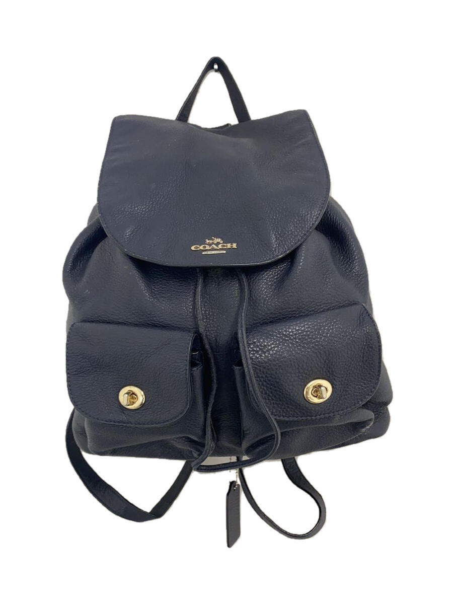 【中古】COACH◆リュック/--/NVY/F37410【バッグ】