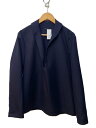 【中古】MILITARY◆EURO MILITARY/ユーロミリタリー/ショールカラープルオーバーシャツ/ネイビー/無地//【メンズウェア】