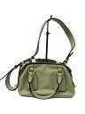 【中古】Chloe◆ハンドバッグ/レザー/GRN【バッグ】