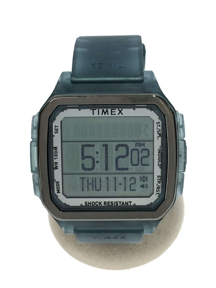 【中古】TIMEX◆クォーツ腕時計/デジ